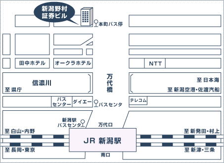 事業所所在地 新潟支店地図 企業情報 ｎｔｔ ｔｃリース株式会社
